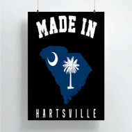 Onyourcases Made In Hartsville South Carolina Custom Poster Silk Poster Wall Decor Home Decoration Wall Art Satin Silky Decorative Wallpaper Personalized Wall Hanging 20x14 Inch 24x35 Inch Poster