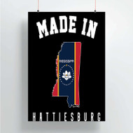 Onyourcases Made In Hattiesburg Mississippi Custom Poster Silk Poster Wall Decor Home Decoration Wall Art Satin Silky Decorative Wallpaper Personalized Wall Hanging 20x14 Inch 24x35 Inch Poster