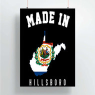 Onyourcases Made In Hillsboro West Virginia Custom Poster Silk Poster Wall Decor Home Decoration Wall Art Satin Silky Decorative Wallpaper Personalized Wall Hanging 20x14 Inch 24x35 Inch Poster