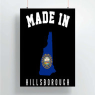 Onyourcases Made In Hillsborough New Hampshire Custom Poster Silk Poster Wall Decor Home Decoration Wall Art Satin Silky Decorative Wallpaper Personalized Wall Hanging 20x14 Inch 24x35 Inch Poster