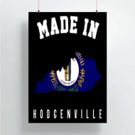 Onyourcases Made In Hodgenville Kentucky Custom Poster Silk Poster Wall Decor Home Decoration Wall Art Satin Silky Decorative Wallpaper Personalized Wall Hanging 20x14 Inch 24x35 Inch Poster