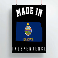 Onyourcases Made In Independence Kansas Custom Poster Silk Poster Wall Decor Home Decoration Wall Art Satin Silky Decorative Wallpaper Personalized Wall Hanging 20x14 Inch 24x35 Inch Poster