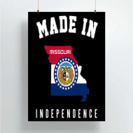 Onyourcases Made In Independence Missouri Custom Poster Silk Poster Wall Decor Home Decoration Wall Art Satin Silky Decorative Wallpaper Personalized Wall Hanging 20x14 Inch 24x35 Inch Poster