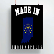 Onyourcases Made In Indianapolis Indiana Custom Poster Silk Poster Wall Decor Home Decoration Wall Art Satin Silky Decorative Wallpaper Personalized Wall Hanging 20x14 Inch 24x35 Inch Poster