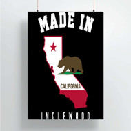 Onyourcases Made In Inglewood California Custom Poster Silk Poster Wall Decor Home Decoration Wall Art Satin Silky Decorative Wallpaper Personalized Wall Hanging 20x14 Inch 24x35 Inch Poster