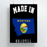 Onyourcases Made In Kalispell Montana Custom Poster Silk Poster Wall Decor Home Decoration Wall Art Satin Silky Decorative Wallpaper Personalized Wall Hanging 20x14 Inch 24x35 Inch Poster