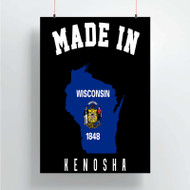 Onyourcases Made In Kenosha Wisconsin Custom Poster Silk Poster Wall Decor Home Decoration Wall Art Satin Silky Decorative Wallpaper Personalized Wall Hanging 20x14 Inch 24x35 Inch Poster