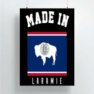 Onyourcases Made In Laramie Wyoming Custom Poster Silk Poster Wall Decor Home Decoration Wall Art Satin Silky Decorative Wallpaper Personalized Wall Hanging 20x14 Inch 24x35 Inch Poster