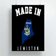 Onyourcases Made In Lewiston Maine Custom Poster Silk Poster Wall Decor Home Decoration Wall Art Satin Silky Decorative Wallpaper Personalized Wall Hanging 20x14 Inch 24x35 Inch Poster