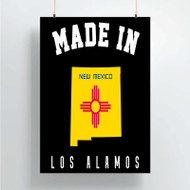 Onyourcases Made In Los Alamos New Mexico Custom Poster Silk Poster Wall Decor Home Decoration Wall Art Satin Silky Decorative Wallpaper Personalized Wall Hanging 20x14 Inch 24x35 Inch Poster