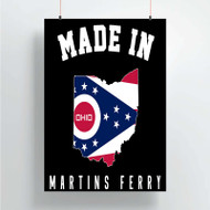 Onyourcases Made In Martins Ferry Ohio Custom Poster Silk Poster Wall Decor Home Decoration Wall Art Satin Silky Decorative Wallpaper Personalized Wall Hanging 20x14 Inch 24x35 Inch Poster