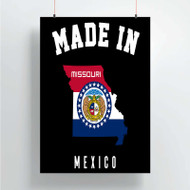 Onyourcases Made In Mexico Missouri Custom Poster Silk Poster Wall Decor Home Decoration Wall Art Satin Silky Decorative Wallpaper Personalized Wall Hanging 20x14 Inch 24x35 Inch Poster