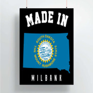 Onyourcases Made In Milbank South Dakota Custom Poster Silk Poster Wall Decor Home Decoration Wall Art Satin Silky Decorative Wallpaper Personalized Wall Hanging 20x14 Inch 24x35 Inch Poster