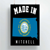 Onyourcases Made In Mitchell South Dakota Custom Poster Silk Poster Wall Decor Home Decoration Wall Art Satin Silky Decorative Wallpaper Personalized Wall Hanging 20x14 Inch 24x35 Inch Poster