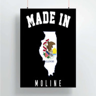 Onyourcases Made In Moline Illinois Custom Poster Silk Poster Wall Decor Home Decoration Wall Art Satin Silky Decorative Wallpaper Personalized Wall Hanging 20x14 Inch 24x35 Inch Poster