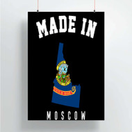 Onyourcases Made In Moscow Idaho Custom Poster Silk Poster Wall Decor Home Decoration Wall Art Satin Silky Decorative Wallpaper Personalized Wall Hanging 20x14 Inch 24x35 Inch Poster