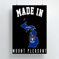 Onyourcases Made In Mount Pleasant Michigan Custom Poster Silk Poster Wall Decor Home Decoration Wall Art Satin Silky Decorative Wallpaper Personalized Wall Hanging 20x14 Inch 24x35 Inch Poster