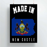 Onyourcases Made In New Castle Pennsylvania Custom Poster Silk Poster Wall Decor Home Decoration Wall Art Satin Silky Decorative Wallpaper Personalized Wall Hanging 20x14 Inch 24x35 Inch Poster