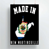 Onyourcases Made In New Martinsville West Virginia Custom Poster Silk Poster Wall Decor Home Decoration Wall Art Satin Silky Decorative Wallpaper Personalized Wall Hanging 20x14 Inch 24x35 Inch Poster