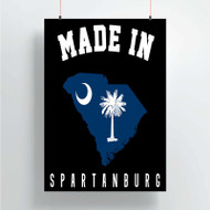 Onyourcases Made In Spartanburg South Carolina Custom Poster Silk Poster Wall Decor Home Decoration Wall Art Satin Silky Decorative Wallpaper Personalized Wall Hanging 20x14 Inch 24x35 Inch Poster