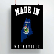 Onyourcases Made In Waterville Maine Custom Poster Silk Poster Wall Decor Home Decoration Wall Art Satin Silky Decorative Wallpaper Personalized Wall Hanging 20x14 Inch 24x35 Inch Poster