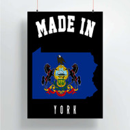 Onyourcases Made In York Pennsylvania Custom Poster Silk Poster Wall Decor Home Decoration Wall Art Satin Silky Decorative Wallpaper Personalized Wall Hanging 20x14 Inch 24x35 Inch Poster