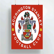 Onyourcases Accrington Stanley FC Custom Poster Silk Poster Wall Decor Home Decoration Wall Art Satin Silky Decorative Wallpaper Personalized Wall Hanging 20x14 Inch 24x35 Inch Poster