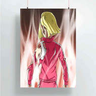 Onyourcases Android 18 Dragon Ball Super Custom Poster Silk Poster Wall Decor Home Decoration Wall Art Satin Silky Decorative Wallpaper Personalized Wall Hanging 20x14 Inch 24x35 Inch Poster