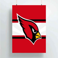 Onyourcases Arizona Cardinals NFL Custom Poster Silk Poster Wall Decor Home Decoration Wall Art Satin Silky Decorative Wallpaper Personalized Wall Hanging 20x14 Inch 24x35 Inch Poster