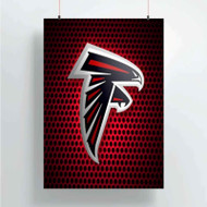 Onyourcases Atlanta Falcons NFL Custom Poster Silk Poster Wall Decor Home Decoration Wall Art Satin Silky Decorative Wallpaper Personalized Wall Hanging 20x14 Inch 24x35 Inch Poster