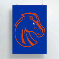 Onyourcases Boise State Broncos Custom Poster Silk Poster Wall Decor Home Decoration Wall Art Satin Silky Decorative Wallpaper Personalized Wall Hanging 20x14 Inch 24x35 Inch Poster
