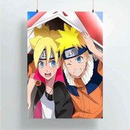 Onyourcases Boruto and Naruto Custom Poster Silk Poster Wall Decor Home Decoration Wall Art Satin Silky Decorative Wallpaper Personalized Wall Hanging 20x14 Inch 24x35 Inch Poster