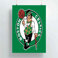 Onyourcases Boston Celtics NBA Art Custom Poster Silk Poster Wall Decor Home Decoration Wall Art Satin Silky Decorative Wallpaper Personalized Wall Hanging 20x14 Inch 24x35 Inch Poster