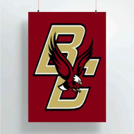 Onyourcases Boston College Eagles Custom Poster Silk Poster Wall Decor Home Decoration Wall Art Satin Silky Decorative Wallpaper Personalized Wall Hanging 20x14 Inch 24x35 Inch Poster