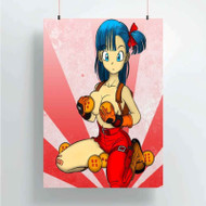 Onyourcases Bulma Dragon Ball Custom Poster Silk Poster Wall Decor Home Decoration Wall Art Satin Silky Decorative Wallpaper Personalized Wall Hanging 20x14 Inch 24x35 Inch Poster