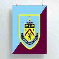 Onyourcases Burnley FC Custom Poster Silk Poster Wall Decor Home Decoration Wall Art Satin Silky Decorative Wallpaper Personalized Wall Hanging 20x14 Inch 24x35 Inch Poster