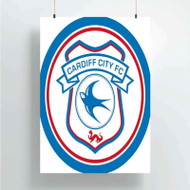 Onyourcases Cardiff City FC Custom Poster Silk Poster Wall Decor Home Decoration Wall Art Satin Silky Decorative Wallpaper Personalized Wall Hanging 20x14 Inch 24x35 Inch Poster