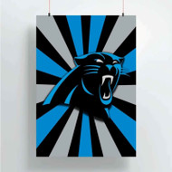 Onyourcases Carolina Panthers NFL Custom Poster Silk Poster Wall Decor Home Decoration Wall Art Satin Silky Decorative Wallpaper Personalized Wall Hanging 20x14 Inch 24x35 Inch Poster