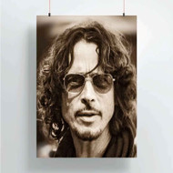 Onyourcases Chris Cornell Custom Poster Silk Poster Wall Decor Home Decoration Wall Art Satin Silky Decorative Wallpaper Personalized Wall Hanging 20x14 Inch 24x35 Inch Poster