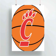 Onyourcases Cincinnati Bearcats Custom Poster Silk Poster Wall Decor Home Decoration Wall Art Satin Silky Decorative Wallpaper Personalized Wall Hanging 20x14 Inch 24x35 Inch Poster