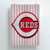 Onyourcases Cincinnati Reds MLB Custom Poster Silk Poster Wall Decor Home Decoration Wall Art Satin Silky Decorative Wallpaper Personalized Wall Hanging 20x14 Inch 24x35 Inch Poster