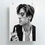 Onyourcases Cole Sprouse Custom Poster Silk Poster Wall Decor Home Decoration Wall Art Satin Silky Decorative Wallpaper Personalized Wall Hanging 20x14 Inch 24x35 Inch Poster