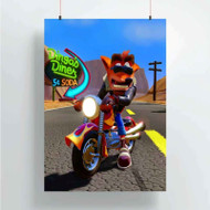 Onyourcases Crash Bandicoot Art Custom Poster Silk Poster Wall Decor Home Decoration Wall Art Satin Silky Decorative Wallpaper Personalized Wall Hanging 20x14 Inch 24x35 Inch Poster