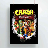 Onyourcases Crash Bandicoot Arts Custom Poster Silk Poster Wall Decor Home Decoration Wall Art Satin Silky Decorative Wallpaper Personalized Wall Hanging 20x14 Inch 24x35 Inch Poster