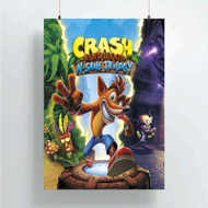 Onyourcases Crash Bandicoot Custom Poster Silk Poster Wall Decor Home Decoration Wall Art Satin Silky Decorative Wallpaper Personalized Wall Hanging 20x14 Inch 24x35 Inch Poster