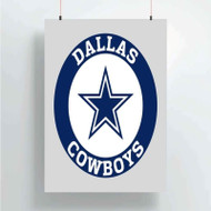 Onyourcases Dallas Cowboys NFL Art Custom Poster Silk Poster Wall Decor Home Decoration Wall Art Satin Silky Decorative Wallpaper Personalized Wall Hanging 20x14 Inch 24x35 Inch Poster