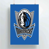 Onyourcases Dallas Mavericks NBA Art Custom Poster Silk Poster Wall Decor Home Decoration Wall Art Satin Silky Decorative Wallpaper Personalized Wall Hanging 20x14 Inch 24x35 Inch Poster