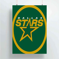 Onyourcases Dallas Stars NHL Custom Poster Silk Poster Wall Decor Home Decoration Wall Art Satin Silky Decorative Wallpaper Personalized Wall Hanging 20x14 Inch 24x35 Inch Poster