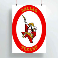 Onyourcases Dallas Texans NFL Custom Poster Silk Poster Wall Decor Home Decoration Wall Art Satin Silky Decorative Wallpaper Personalized Wall Hanging 20x14 Inch 24x35 Inch Poster