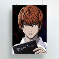 Onyourcases Death Note Custom Poster Silk Poster Wall Decor Home Decoration Wall Art Satin Silky Decorative Wallpaper Personalized Wall Hanging 20x14 Inch 24x35 Inch Poster